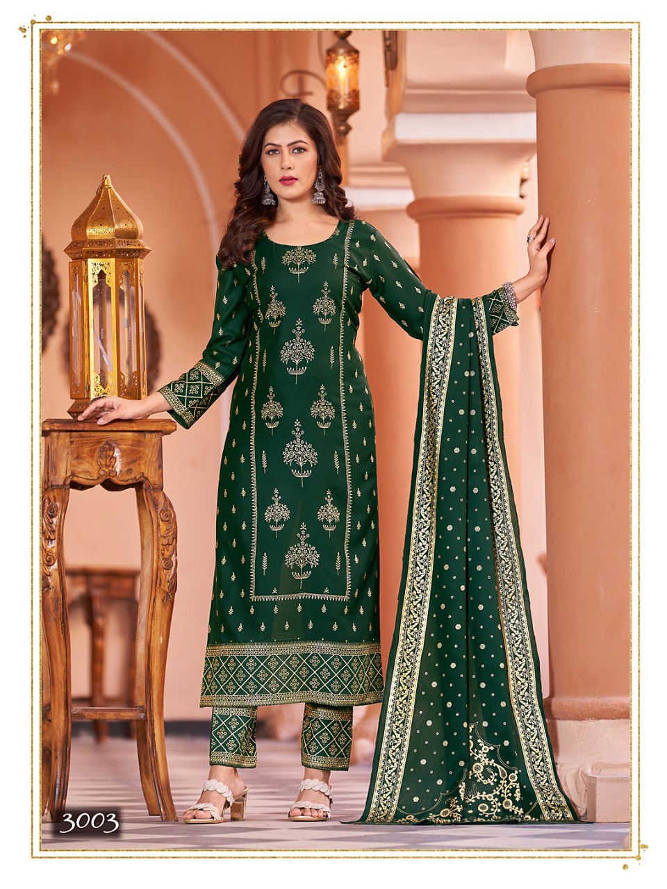 Nykaa Vol 3 Rayon Gold Printed Kurti With Bottom Dupatta Wholesale Price In Surat
